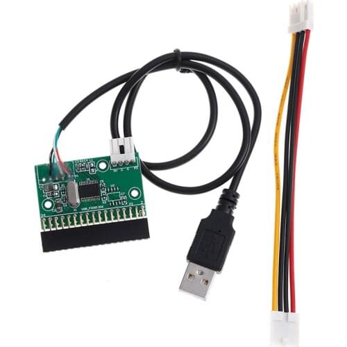 1.44MB 3.5" floppy drive connector 34 PIN 34P to USB cable adapter PCB board