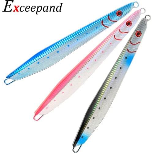 1 PC Exceepand 23cm 400g Metal Jigging Lure Spoon Bait Artificial Wobbler Trolling Lure Big Game Saltwater Fishing Lure Tackle