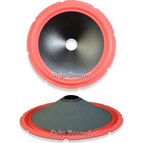 10" inch 245mm 35.5mm Core Speaker Cone Paper Basin Woofer Drum Paper Foam Edge Trumper Bass Repair Parts #1