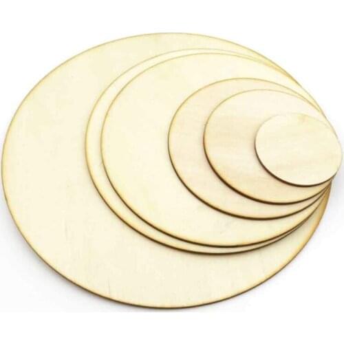 10 Pcs 2/3/4cm Cute Round Rustic Laser Wood Crafts Supplies Wedding Party Decorations Circle iChildren DIY Accessories Buttons