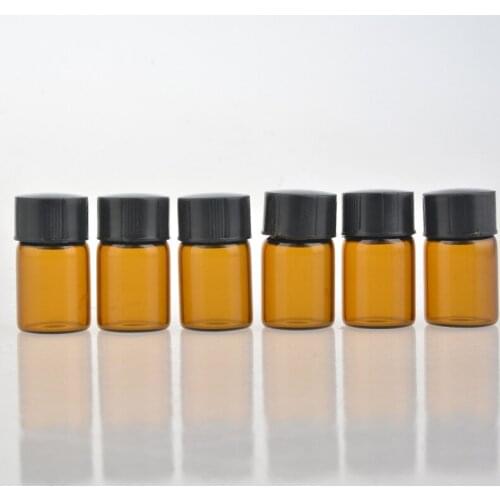 100pcs/lot 2ml Mini Empty Dropper Bottle Portable Aromatherapy Esstenial Oil Bottle with Glass Eye Dropper