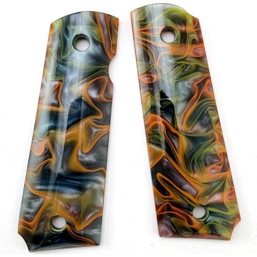 2Pieces Tactics Pistol 1911 Grips Acrylic Grips patch Custom Grips CNC Material 1911 Accessories