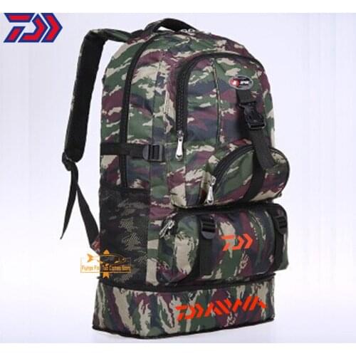 2021 Daiwa Cycling Hiking Fishing Bag Leisure Backpack Outdoor Travel Tactical Bag Sports Camouflage Fishing Backpack