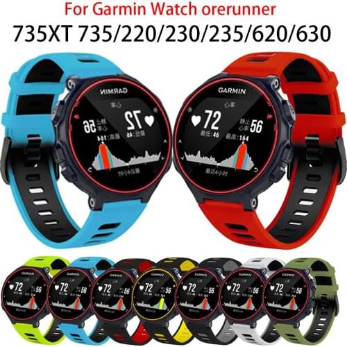 2021New Wristband For Garmin Forerunner 735XT 735/220/230/235/620/630 S20 Smart Watch Soft Silicone Strap Replacement Watch Band
