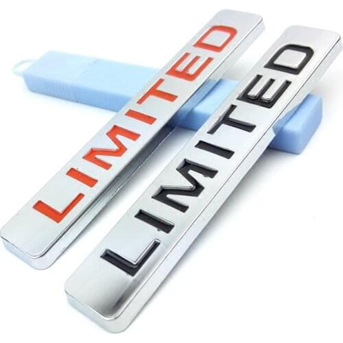 3D Chrome LIMITED Tail Emblem Badge Decals car Stickers Car Body Sticker for Jeep Grand Cherokee Wrangler Ford Car Styling