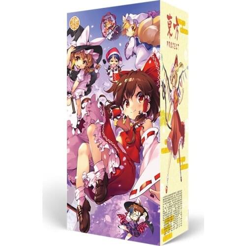Anime lucky bag long gift box Touhou Project collection box toy include postcard bottle photo frame role cards gift