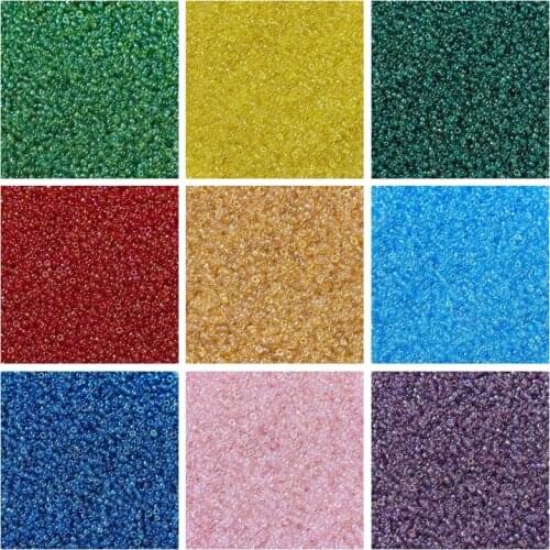 10g 11/0 2mm Mini Round Rocailles Beads Japanese Seed Beads Glass Beads for Jewelry Making DIY Bracelet 2x1~1.4mm Hole: 0.8mm