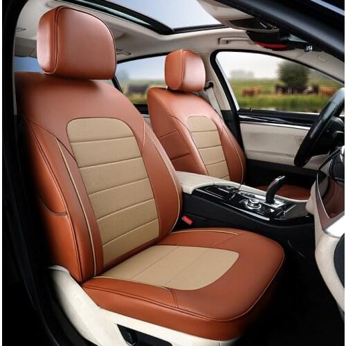 Genuine Leather & PVC Leather Cover Seat for Toyota Fortuner Seats Covers 2016 2017 2018 Car Accessories All 3 Rows 20PCS/Sets