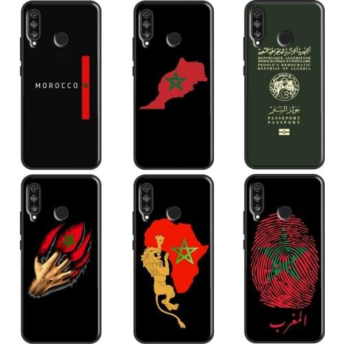 Morocco Flag Coat Of Arms Case For Huawei P40 Lite P10 P20 P30 Mate 10 20 Lite Mate 30 Pro P Smart Z 2019 Coque