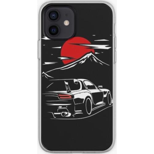 Mazda RX7 Haruna Phone Case for iPhone X XS XR Max 6 6S 7 8 Plus 11 12 13 Pro Max Mini 5 5S SE Pattern Dog Cover TPU Photos