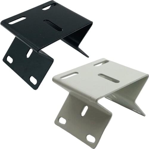 Black/White Security Surveillance CCTV Camera Stand Wall Mount Bracket 90 Degree Metal Steel Indoor Outdoor Camera Support Stand