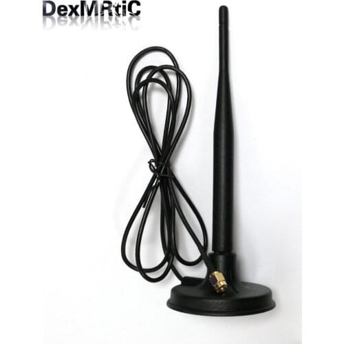 DexMRtiC LTE 4Ghz antenna 6dbi magnetic bse with 1.2 meters extension cable SMA male connector
