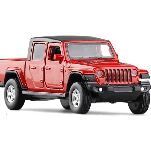 Die Casts Collectible Model Cars Static Alloy Pick up Car Birthday Gift 1:36 Jeep Gladiator SUV Toys for Children Home Decor