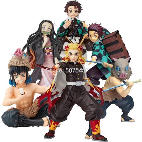 20cm Kimetsu No Yaiba Anime Figure Rengoku Kyoujurou SPM Action Figure Demon Slayer Kamado Tanjirou Figurine Model Doll Toys