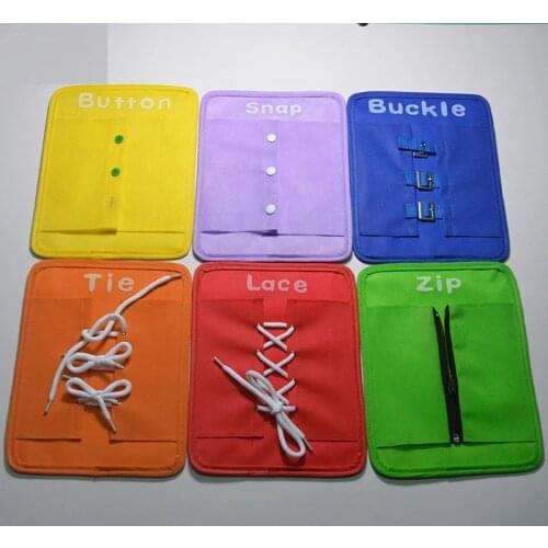 Hot Sale Learn To Dress Boards Button Buckle Baby Early Learning kits Basic Life Skills Toys Lace Tie Montessori Child Gifts