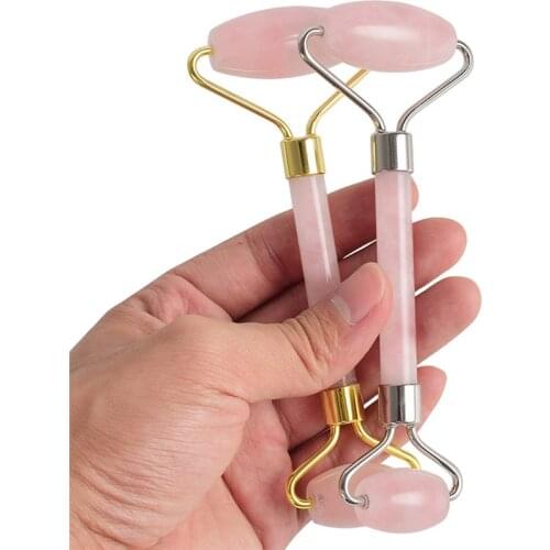 Natural Facial Beauty Massager Face Lift Tools artificial Jade Quartz Roller Face Thin Massage Face Skin Care Hand Tools