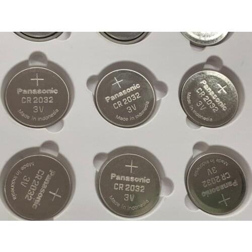 20pcs/lot Panasonic CR2032 Button Cell Batteries 3V Lithium Battery For Watch Car Calculator Coin Battery CR 2032