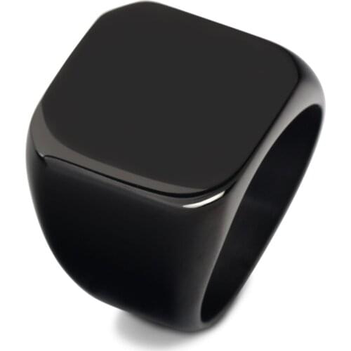 Custom Engraved Name Valentine Ring Personalized Initial Ring 316L Stainless Steel Men Style Jewelry For Xmas Gift