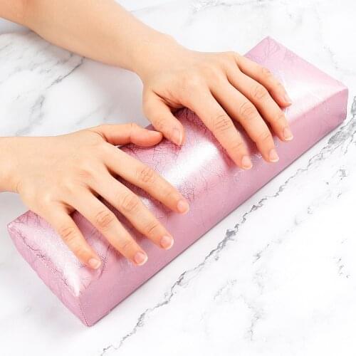 Leather Nail Art Arm Rest Cushion Waterproof Pillow Wrist Support Hand Holder Pad Table Manicure Pedicure Tool for Nail Lamp