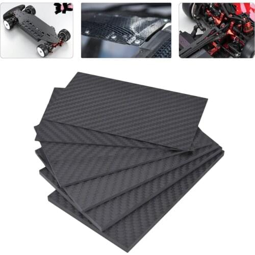 125x75mm Carbon Fiber Plate Sheet 0.5mm/1mm/2mm/3mm for RC FPV Drone Frames