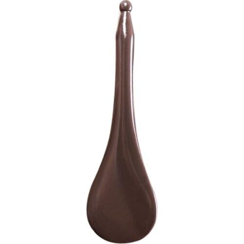 5A grade Original Si Bin brown color Bian stone massage guasha kit beauty face spoon meridian pen type 2