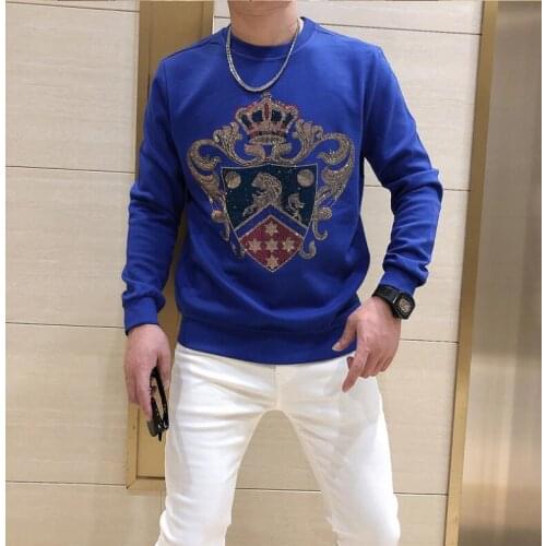 2021 autumn and winter mens hoodie cotton Diamond stone mens hoodie male sweatshirts high quality