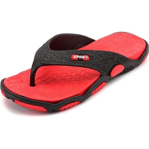 Men Beach Outdoor Sandals Summer Flip Flops Slippers Casual Non-slip Outside Breathable Beach Sandals 2021 Men Flip Flops Shoes