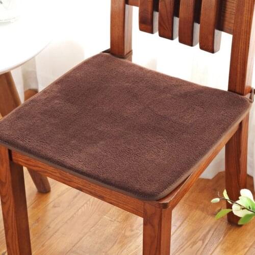 Non-Slip Seat Pad Four Seasons Chair Seat Cushion Pure Color Seat Cushion Dining Chair Pad Students Pad Home Decor Chair Cushion