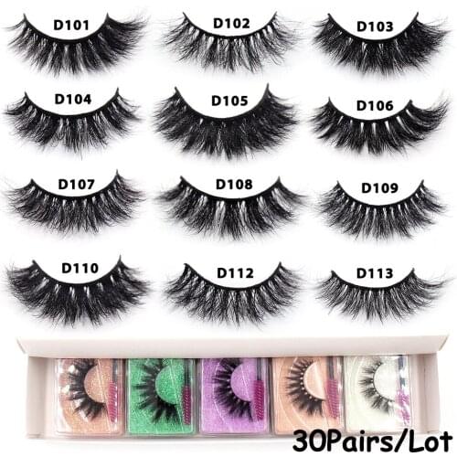 LEHUAMAO 30 Pairs Wholesale Lashes 3D Mink Eyelashes Natural Lashes Cruelty free Fluffy Dramatic Lashes Free DHL delivery
