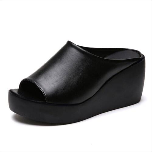New Women Platform Sandals Summer Slip On Shoes Woman Fashion Wedges Female Fashion Rome Slippers Sexy High Heels Ladies Slides