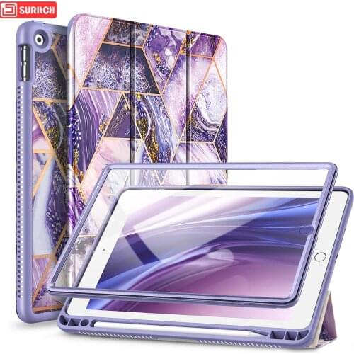 New SURITCH for iPad 8th Gen 2020 7th Generation 2019 Case For iPad 10.2 Case Full Body Protective Cover with Magnetic Stand