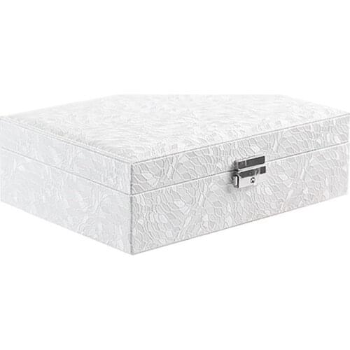 Jewelry Box Organizer for Women Girl, Jewelry Case Travel Jewelry Display Jewelry Holder for Earrings Rings Necklaces