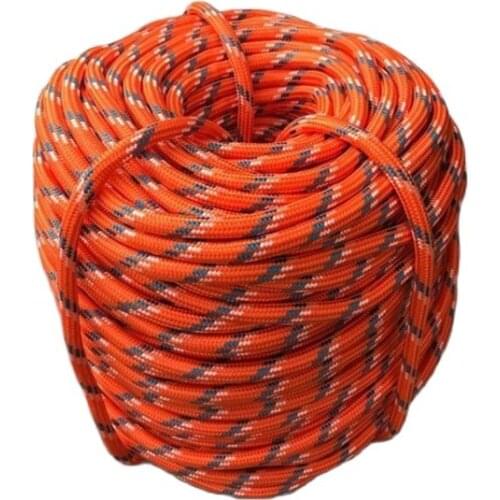Profession Rock Climbing Rope 10m/20m/30m/50m Outdoor Emergency Wear Resistant 10mm Diameter High Strength Hiking Accessory Tool