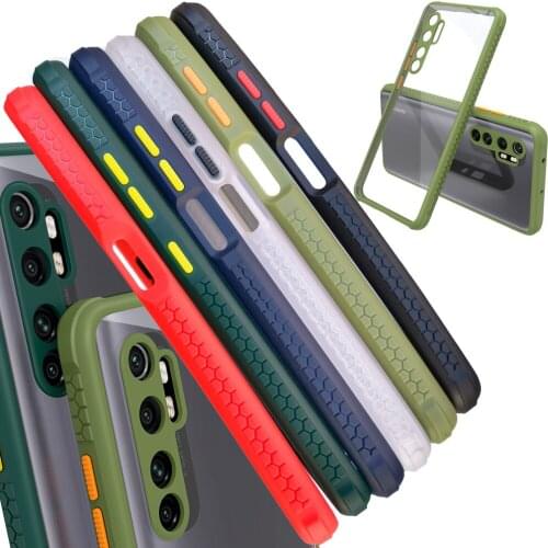 Anti-Skid Clear Case For Xiaomi Mi Note 10 Lite Note10 Lite Slim Armor Drop resistance Transparent Anti-slip Cover