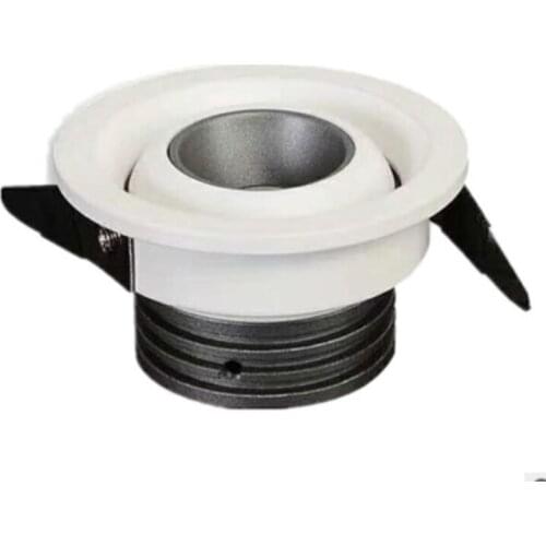 Angle adjustable hotel embedded LED mini ceiling spotlight cut out 45mm cob cabinet wine cabinet bulls eye hole lamp