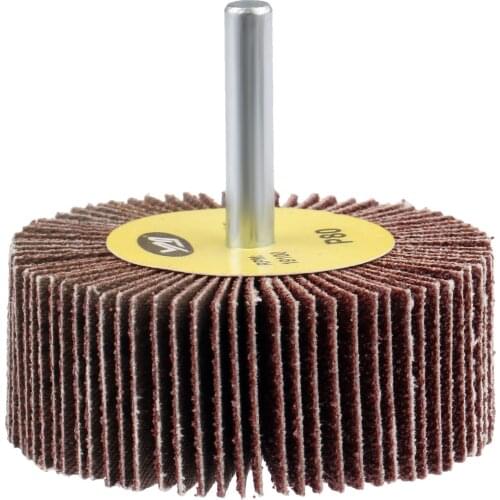 DRELD 1Pc 80-Grit 60mm Sanding Flap Wheels Buffing Grinding Flap Wheels Brush Sandpaper for Rotary Tools Dremel Accessories