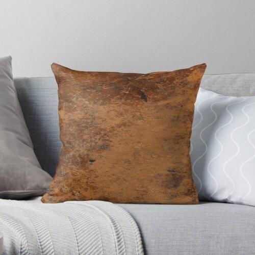 AGED LEATHER Throw Pillow Cushion Cover Polyester throw pillows case on sofa home living room car seat decor 45x45cm