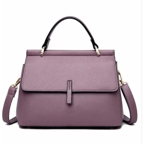 2021 New Fashion Woman Shoulder Bag PU Leather Ladies handbag light Wild Simple Female Daily Messenger Bag Waterproof