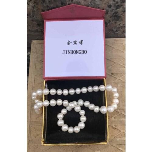 Top quality round COLLECTABLE 11-12mm REAL fresh water pearl necklace 18inch