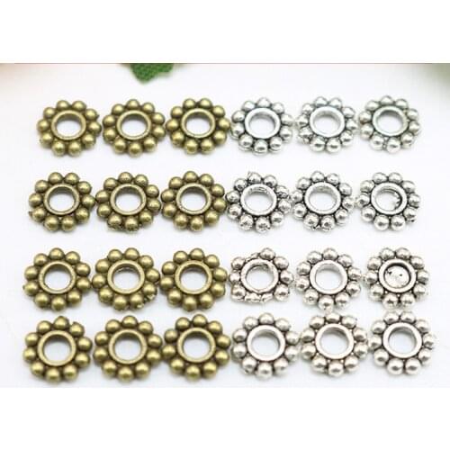 Jewelry finding & components diy make up accessory 6 mm pass-through alloy bead diy bracelet sweater chain accessories #JZ528