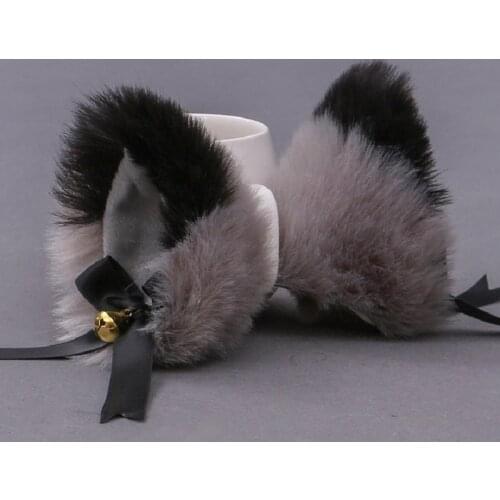 Lolita Headwear Cosplay Cat Ears Hair Clip For Girls Women Hairpin Halloween Gift Kawaii Ribbon Bow Bells Anime Hair Accessories