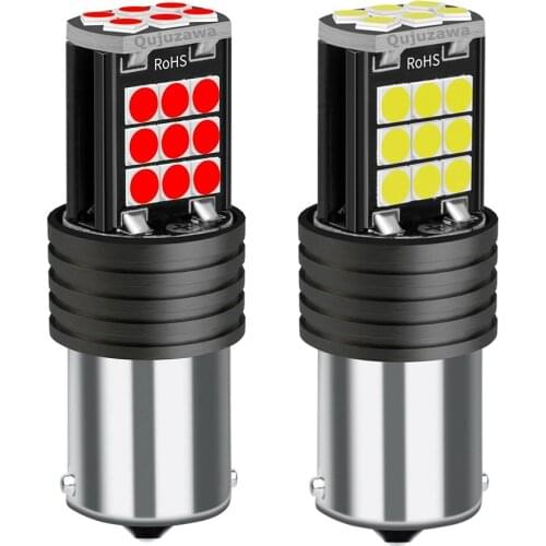 10PCS 1156 P21W 7506 BA15S R10W Super Bright 3030 LED Car Tail Brake Bulb Turn Signals Auto Reverse Lamp Daytime Running Lights