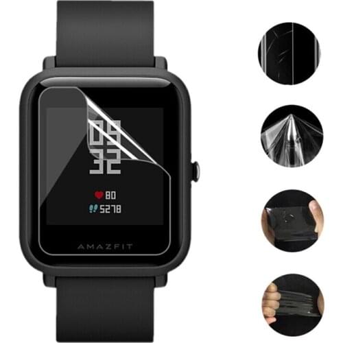 5pcs For Amazfit Bit Ultra Thin Antiexplosion TPE Screen Protector Film For Xiaomi Huami Amazfit Bip PACE Lite Youth Smart Watch