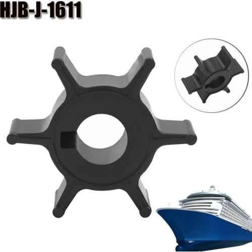 6 Blades Boat Motor Water Pump Impeller Rubber For Yamaha Outboard HJB-J-1611 6E0-44352-00 Replace 5HP/1984-98 6HP/1984-02