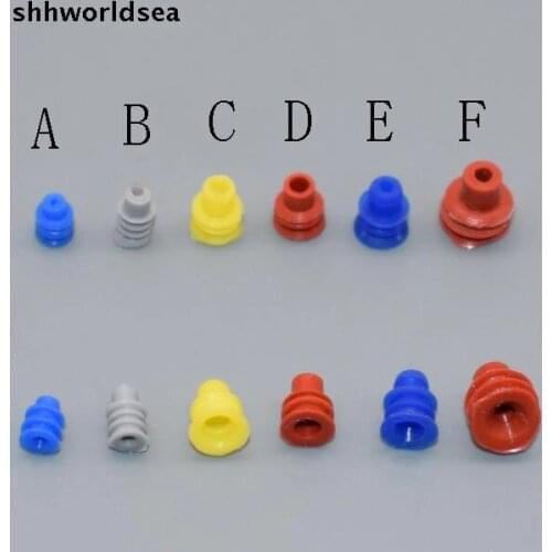 Shhworldsea 6TYPE car connector waterproof ring/circle,waterproof plug,solid plug Silicone sheath,seal caps for VW car etc