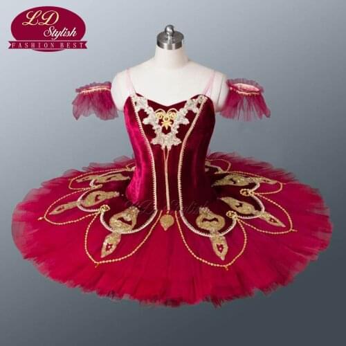 Adult Red Ballet Tutu Black The Nutcracker Stage Performance Costumes Children Ballet Dance Apperal Girls Ballet Skirt