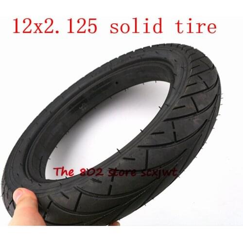Size 12x2.125 Solid Tire 12 inch tubeless tyre 12*2.125 tire for 12" Hoverboard Self Balancing Electric Scooter Spare accessory