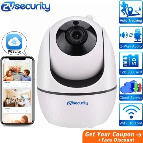 1080P Auto Tracking Home Security Wifi IP Camera AI Human Detect Audio SD Card Cloud Wireless Network CCTV Surveillance Camera