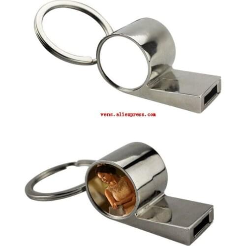 New arrival sublimation blank metal whistle key ring hot transfer printing custom diy keychains consumables 10pcs/lot