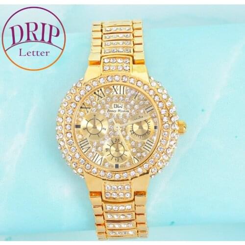 Mens Women Watch Small Dial Military Quartz Hip Hop Clock Luxury Rhinestone Business Waterproof Wrist Watches Relogio